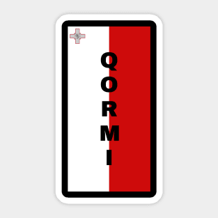 Qormi City in Malta Flag Vertical Sticker